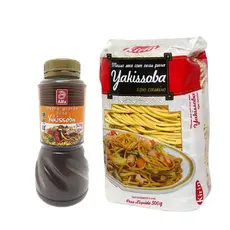 Kit Yakissoba Macarrão Kirin 500g + Molho Pronto Alfa 500ml