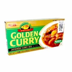 Golden Curry Karê Apimentado Médio S&b Tempero Japonês Medium Hot 220gr