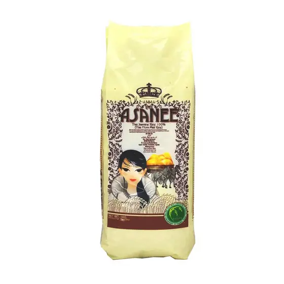 Arroz Tailandes Jasmine 100% 1kg - Asanee