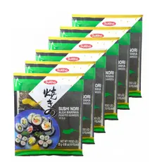 Alga Marinha Yakinori Nori 26g 10 Folhas Sukina (Kit com 6)