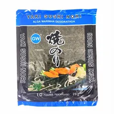 Alga Marinha Nori Para Sushi Temaki Blue 10 Folhas - GW