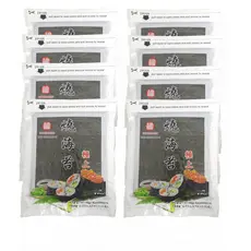 Alga Nori Para Sushi Temaki Fukumatsu 50 folhas (Kit com 8)