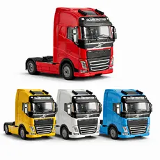 Miniatura Caminhão Volvo 1/36 Toco Metal Fricção 4 Cores Colecionável Globetrotter 11cm