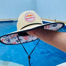 Chapeu De Praia Surf De Palha Sombreiro Unissex Bebida