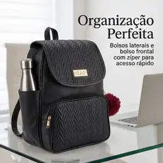 Mochila Mochilinha Feminina Com Compartimento Lateral Média Envio Imediato
