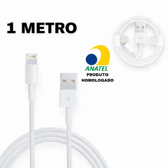 CABO CARREGADOR RÁPIDO USB/LIGTHNING/TIPO C DE 1M PARA IOS COMPATÍVEL IPHONE