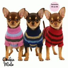 Kit 2 Roupa Pet Mini Pequeno Porte Roupinha Pinscher Chihuahua Cachorro Raça Filhotes