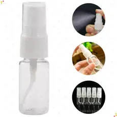 Kit 5/10/15 Borrifador 10ml Spray Frasco Transparente Válvula Pulverizador Para Água Perfume Viagens