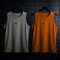 Regata Dry Fit Estampada Masculina Kit 2 Academia Corrida Fitness