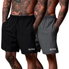 Shorts Tactel Estampado Kit 2 Masculino Secagem Rápida e Leve