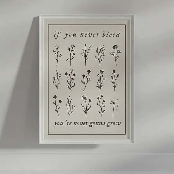 Quadro decorativo Taylor Swift The 1 lyrics(1 peça 40x60)