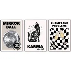 Quadros decorativos Taylor Swift (3 peças) 30x40