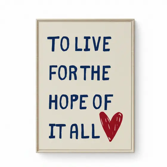 Quadros decorativos Taylor Swift August letra azul (1 peça)