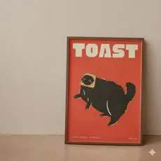 Quadros decorativos Gato preto pop moderno Art animal engraçado, gatinho bonito (1 peça)