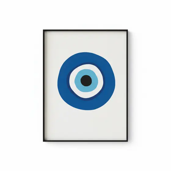 Quadros decorativos Olho grego para tirar mal olhado sorte vibes (1 peça)