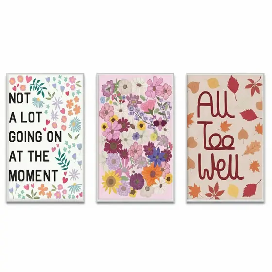 Quadros decorativos Taylor Swift Red (3 peças)