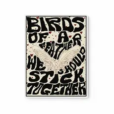 Quadro decorativo Cantora pop Billie Eilish música Birds of a feather arte musical (1 peça)