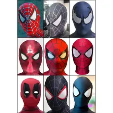 Máscara Traje Homem Aranha Adulto E Infantil Cosplay Com Lentes Reposição