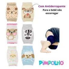 Joelheira Bebe Antiderrapante Protetor Joelho Macia Engatinhar Segurança Infantil