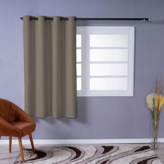 Cortina 100% Blackout 1,10m x 1,30m Para Sala e Quarto Folha Única