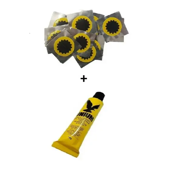Kit Remendo Cola e Adesivos Para Câmara de Bicicleta Reparo Força de Bike Mtb Speed Trilha e Passeio