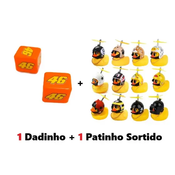 Tampa de Válvula Dadinho 46 e Patinho Jack Da Zoeira para Bicicleta ou Moto Mtb Speed Bike