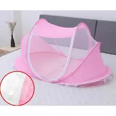 Mini Berço de  Bebê Portátil Tenda Com Mosquiteiro Ninho Redutor Para Cama 3 Peças Meninas
