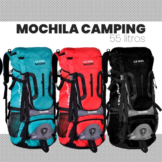 Mochila Camping Trilha Aventura Acampamento Natureza Grande Capacidade Mato Campo Cidade