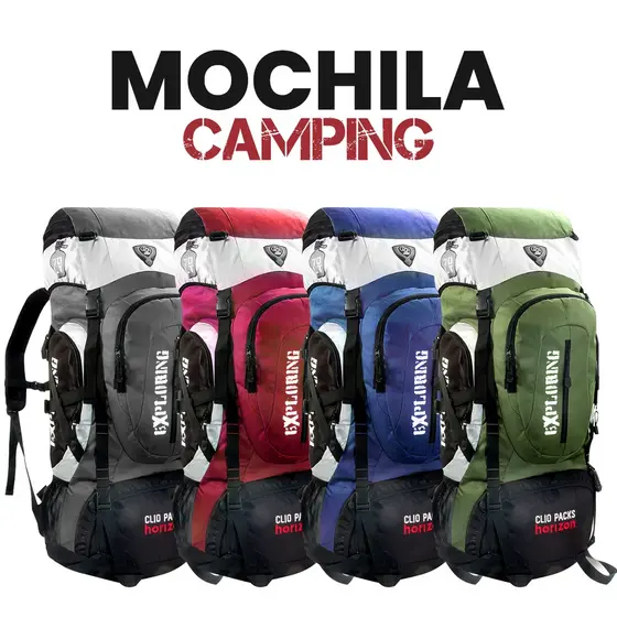 Mochila Camping 70L de Acampamento Trilha Porta Objeto Grande