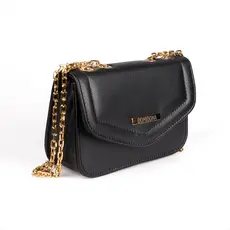Bolsa Feminina Domidona Bag Pequena Clean com Corrente Dourada