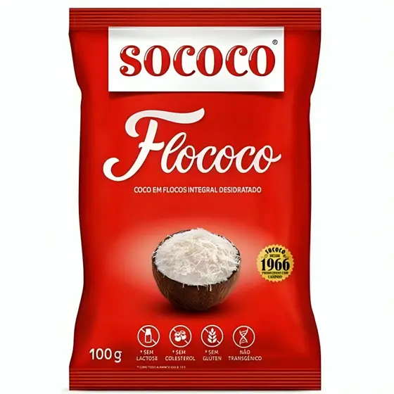 Flococo Coco em Flocos 100g Sococo