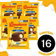 Bolinho Chocolate Com Baunilha C/16 Unidades 40g - Bauducco