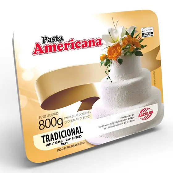 Pasta Americana Tradicional 800g - Arcolor