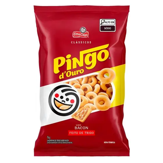 Salgadinho Pingo D'ouro Bacon 76g Elma Chips