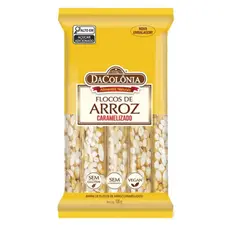Flocos de Arroz Caramelizado 10Un 100g DaColônia