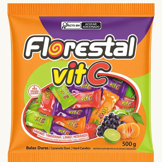 Balas Dura Vita C 500g - Florestal