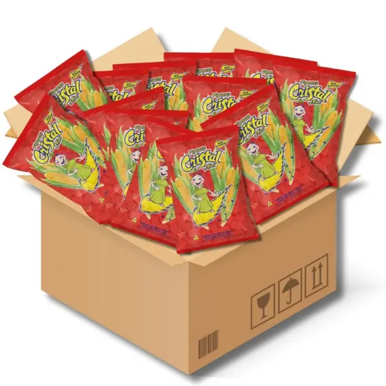 Pipoca Doce Fardo C/50 Unidades 12g cada Cristal
