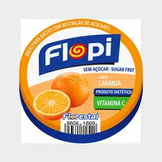 Balas Sabor Laranja Sem Açucar Flopi 40g- Florestal