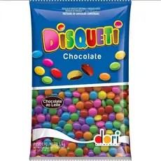 Confeito Disqueti Chocolate ao Leite 1,01Kg - Dori