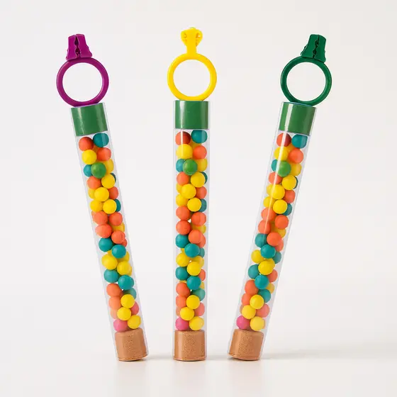 Tubo de Balas Coloridas Com Anel C/50 - Fumy