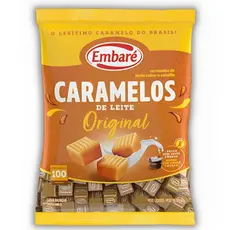 Balas Caramelo De Leite 660g - Embaré