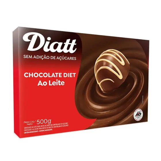 Barra De Chocolate Ao Leite 500g - Diatt