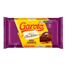 Barra de Chocolate Cobertura Meio Amargo 2,1kg - Garoto