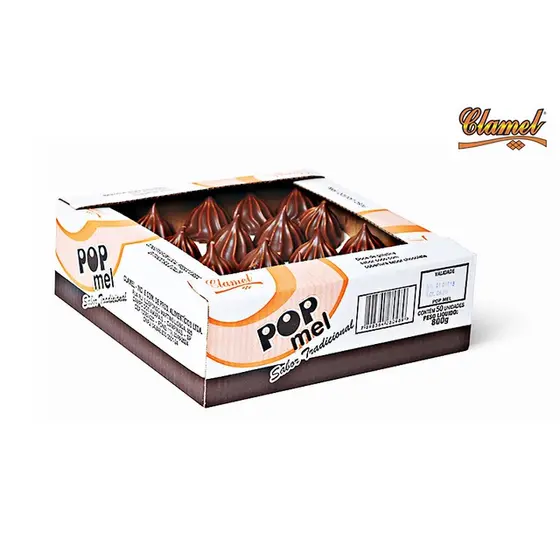 Pop Mel Teta De Nega Tradicional C/50un - Clamel