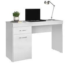 Escrivaninha com Gaveta e Armário Mesa para Estudo Escritório Compacta Moderna Home Office