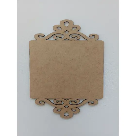 Kit 6 Guirlanda moldura em MDF crú diversos tamanhos artesã decoração