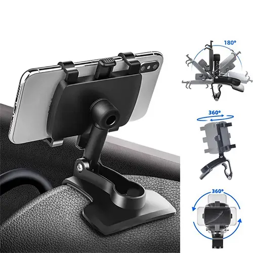 Suporte Multifuncional para Celular no Carro Ajustável e Pronto para Uso em Diferentes Ângulos