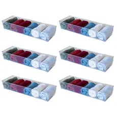 Kit 6 Colmeia Organizadora em Acrílico para Gavetas Calcinha Meia C/Divisória Roupinhas de bebe Body