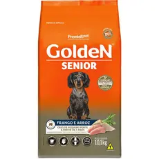 Ração Golden Sênior Mini Bits Cães Pequeno Porte Frango E Arroz 10,1 kg