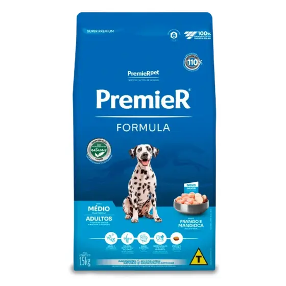 Ração Premier Formula Para Cães Adultos Raças Médias